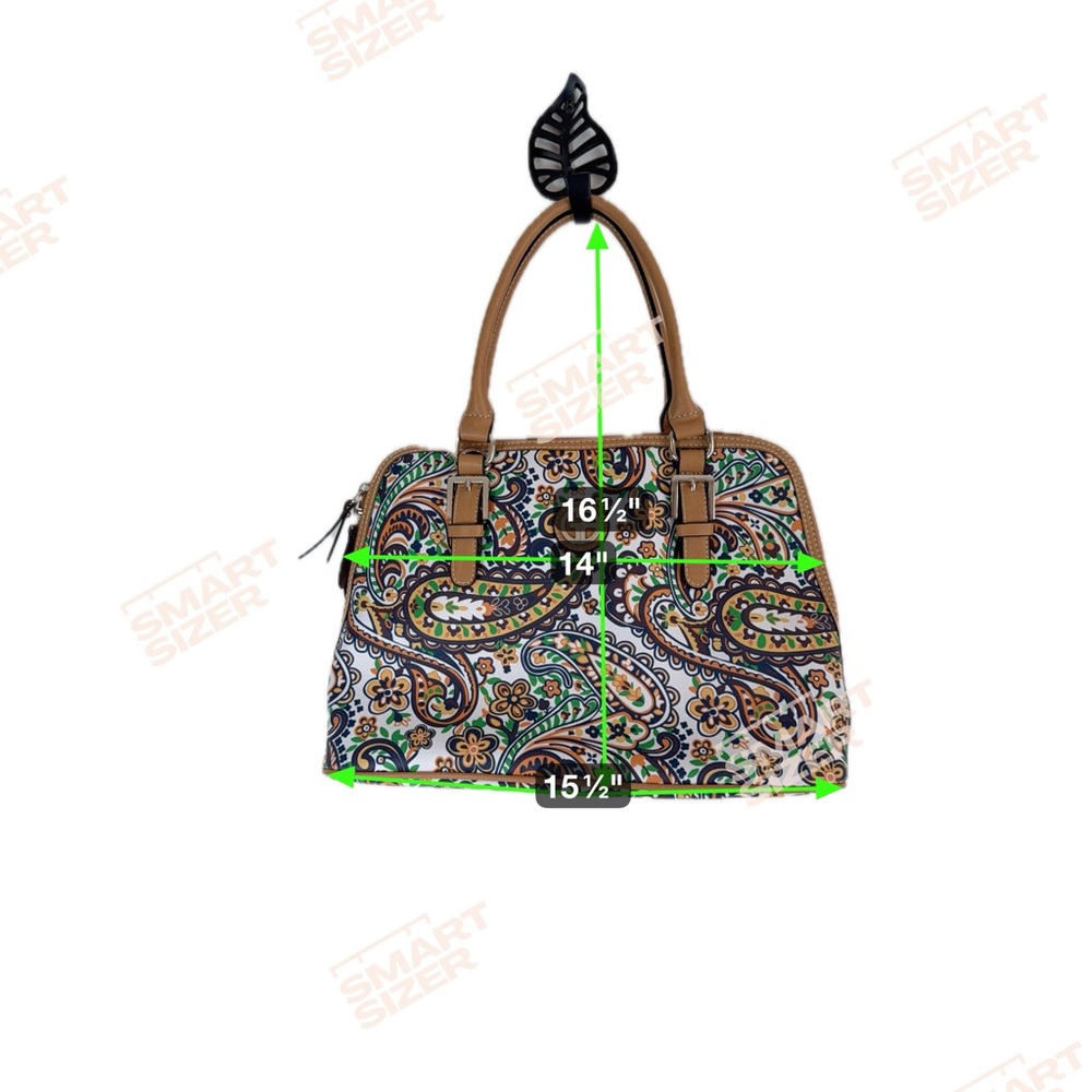 Giani Bernini Stylish Paisley Handbag with Tan Accents - Picture 7 of 7